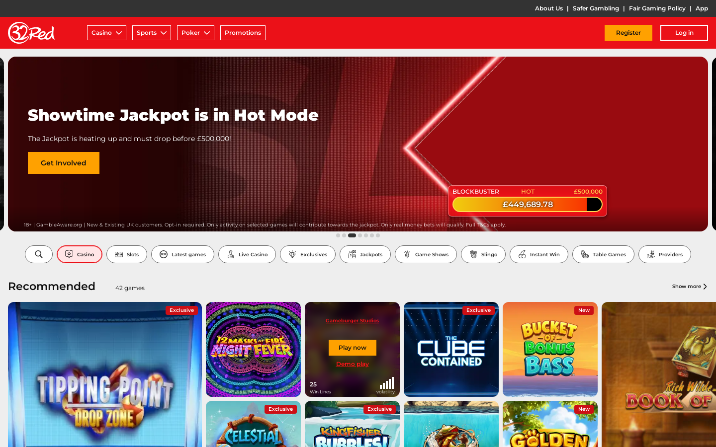 32red homepage