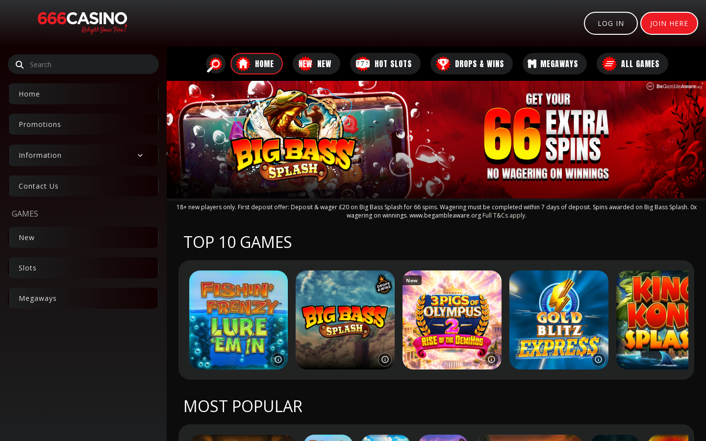 666casino homepage